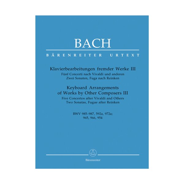 Keyboard Arrangements of Works by Other Composers III