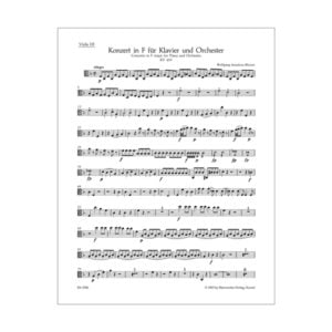 Concerto in for Piano and Orchestra No. 19 | Viola 1. Viola 2