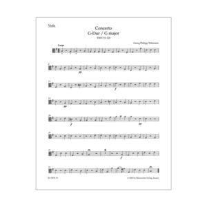 Concerto in G major for Viola, Strings and Basso continuo | Viola