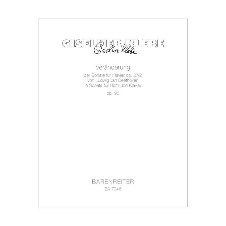 Veränderung der Sonate für Klavier op. 27/2 von Ludwig van Beethoven in eine Son