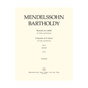 Concerto in E minor for Violin and Orchestra | Cello Part