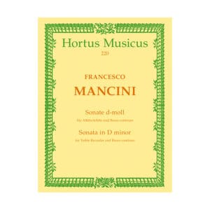 Sonate für Altblockflöte und Basso continuo