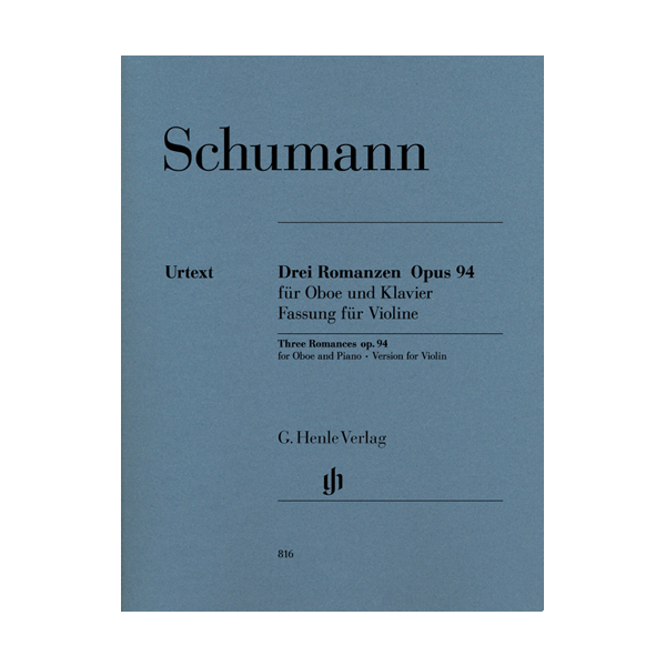 Three Romances for Oboe and Piano | Op. 94 | Violin and Piano