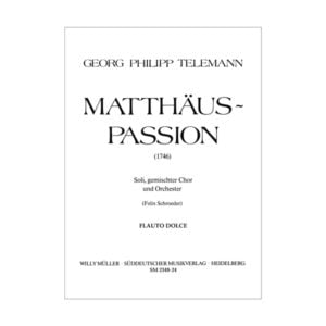 Telemann - Mattheus-Passion | Altblockflöjt