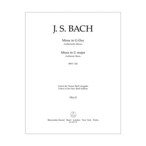 Mass G major | BWV 236 | Oboe 2