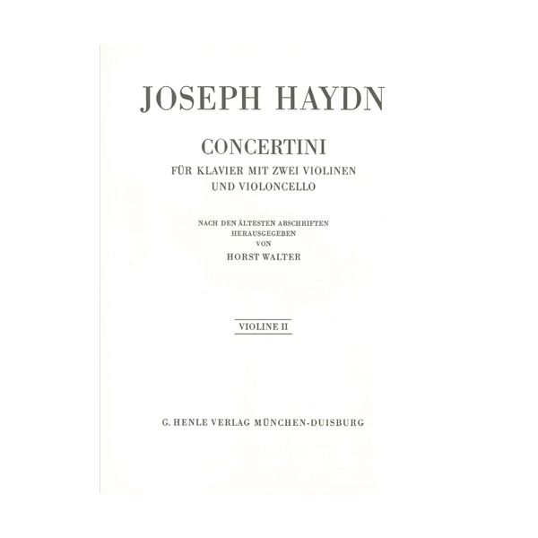 Concertini for Piano (Harpsichord) | Violin 2
