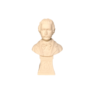 Statyett | J. Strauss | Marmor | 15 cm