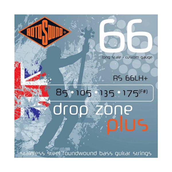 85 105 135 175 Swing Bass 66 Stainless Steel Bass Guitar Strings Rotosound RS66LH 