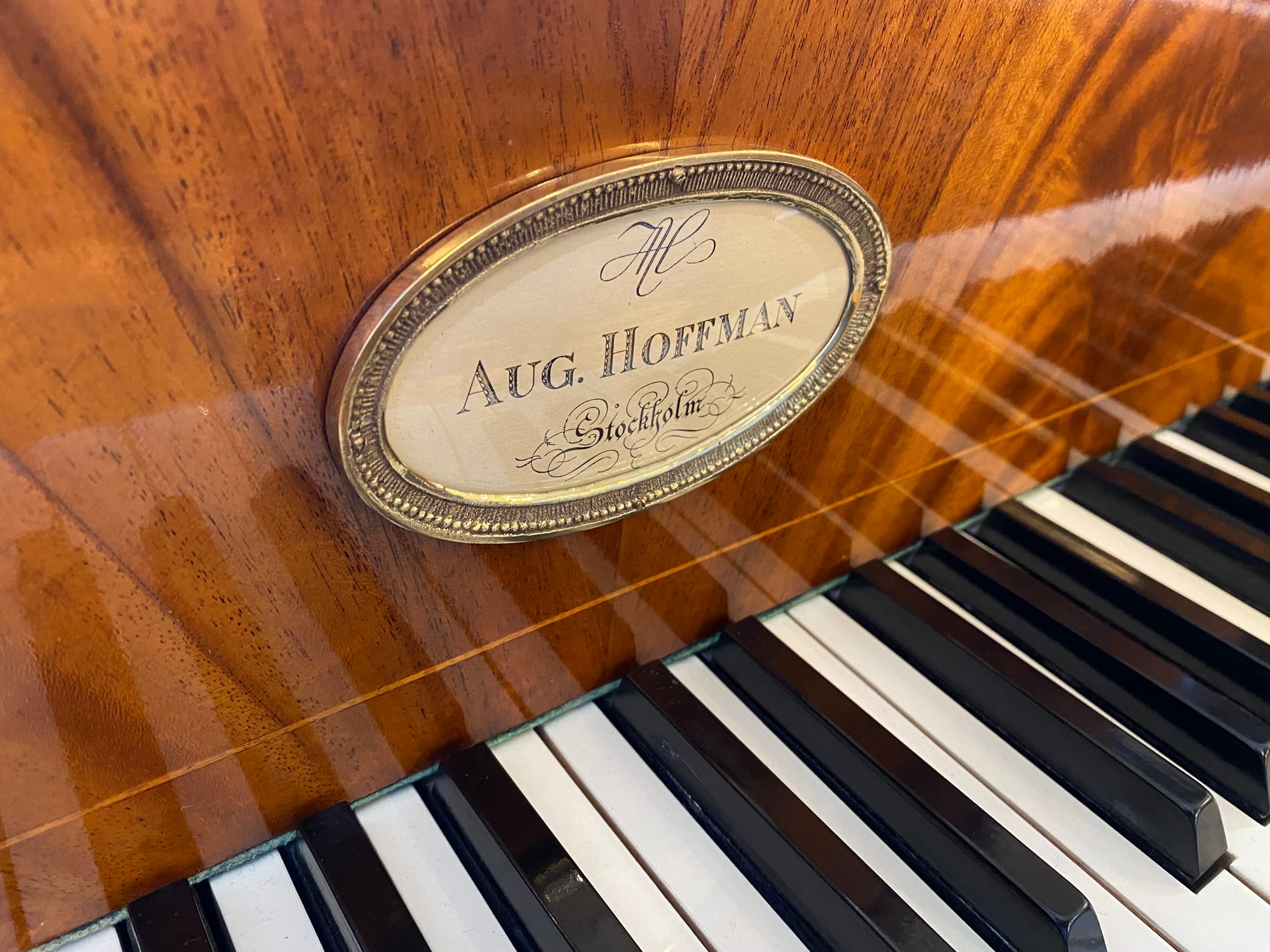 Piano Aug. Hoffman "Jenny Lind" | Polerad mahogny - 4